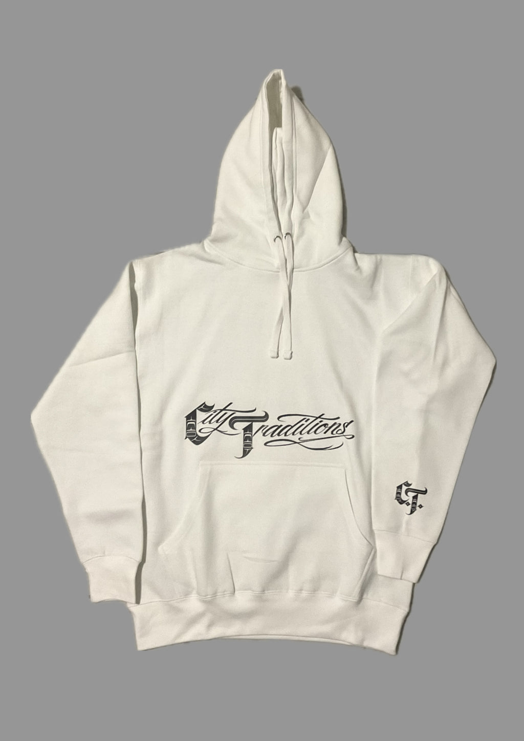 Life Cycle Hoodie - White / black, red