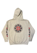 Four Directions Hoodie - Bone / black, red